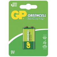 Батарейка GP Greencell 9V 1604GLF-2UE1, "Крона" (блистер)