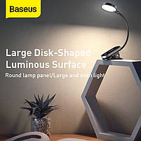 Універсальна лампа з кліпсою Baseus Comfort Reading 24Hours, 4000K, фото 3
