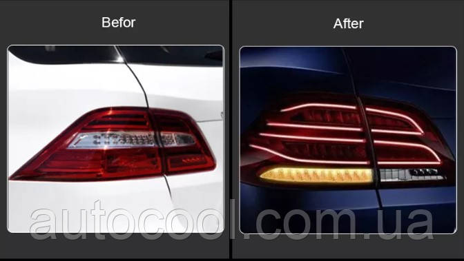 Задние лед фонари для Mercedes ML W166 2012-2016 г.в. Мерседес МЛ