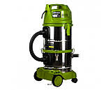 Промисловий пилосос Cleaner VC-1600 (2 двигуни, об'єм бака 38 л, вологозахищений, корпус з нержавіючої сталі, 1 багаторазовий, фото 8