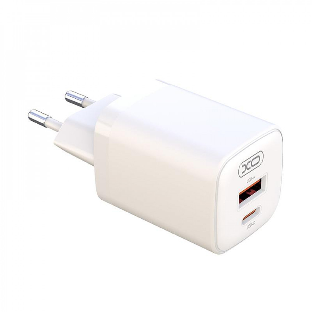 Мережевий зарядний пристрій XO L96 1 USB/USB-C PD30W+QC 3.0 18 W Швидке заряджання