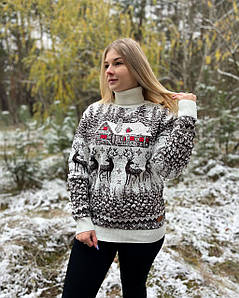 Новорічний светр "Домік" з горлом