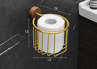 Тримач для туалетного паперу. Модель RD-0853 Золотистий, Модель С