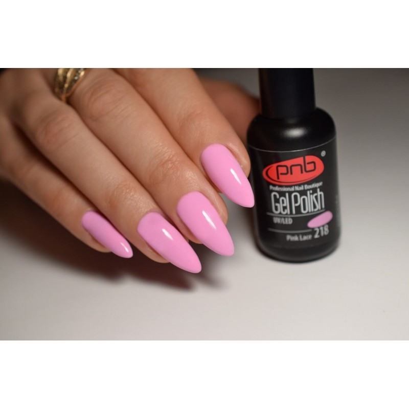 Гель-лак PNB 218 Pink Lace (Світло-рожевий), 8 мл