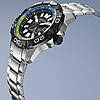 Японський чоловічий 200 м дайверський годинник Citizen Eco-Drive BJ7128-59G. Сонячна батарея, сапфірове скло, GMT, фото 4