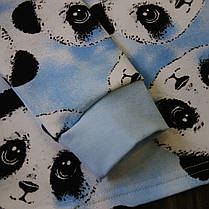 Дитяча піжама з начосом панда голуба Five Stars 10642-104р, фото 3