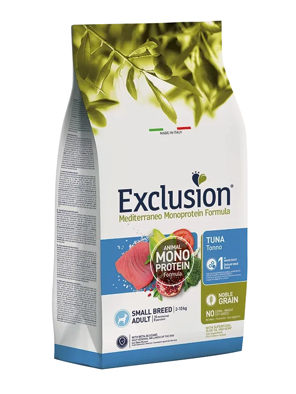 Корм для собак маленьких порід із тунцем Exclusion ADULT TUNA SMALL BREED 500 г