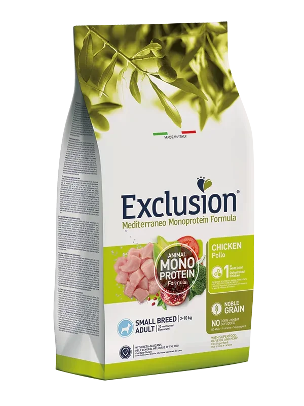 Корм для собак маленьких порід з куркою Exclusion ADULT CHICKEN SMALL BREED 500 г