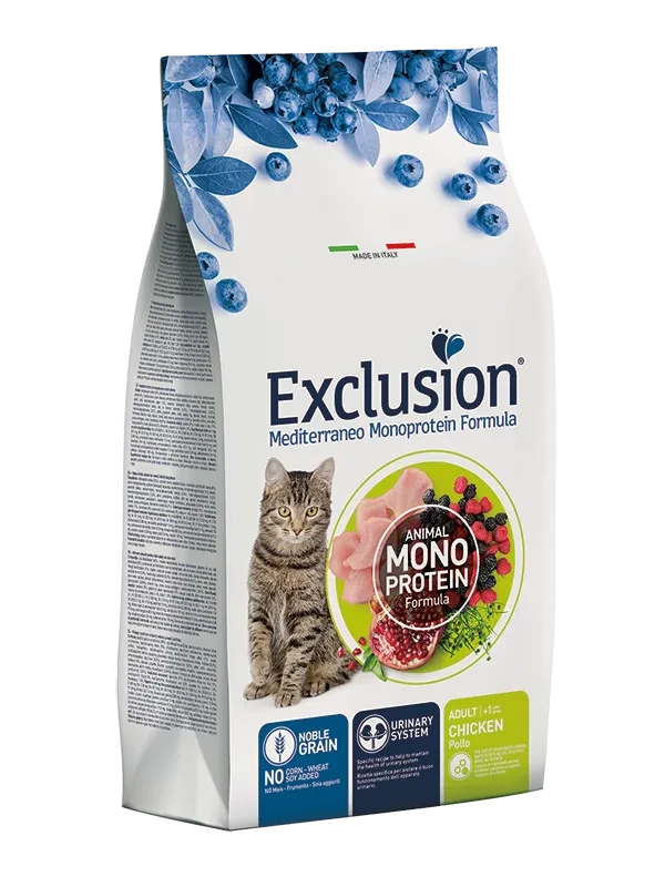 Корм для кішок від 12 місяців із куркою Exclusion CAT ADULT CHICKEN 12 кг