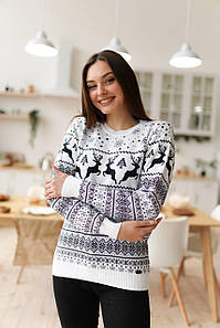 Новорічний светр "Олені" без горла