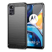 Гумовий чохол для Motorola G22 чорний протиударний бампер