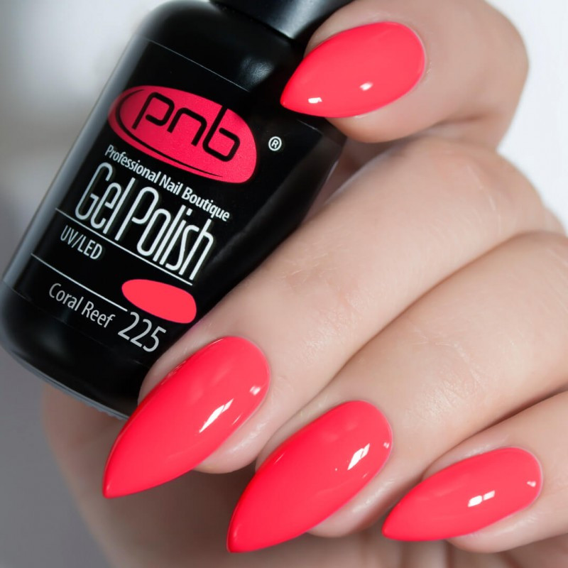 Гель-лак PNB №225 Coral Reef 8 мл