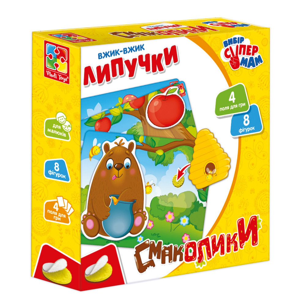 Гра Vladi Toys з липучками Смакольки (Укр) (VT1302-22), фото 1