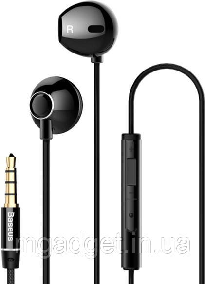 Навушники з мікрофоном Baseus Encok H06 lateral in-ear Wired Earphone Black (NGH06-01)