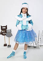 Детский костюм Снегурочки для девочки 3,4,5,6 лет Новогодний костюм Снегурочка