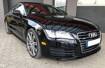Сплітер Audi A7 4G (10-14) тюнінг обвіс губа спідниця елерон