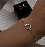 Срібний браслет Місяць