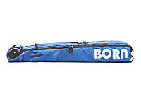 Чехол для Лыж/Сноуборда BORN ( 190 х 38 х 18 см) на Колесах Синий (Скручивается под Нужный Размер)