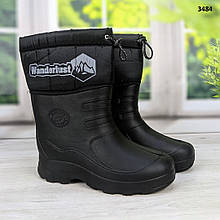 Чоботи чоловічі чорні піна рибальські Gipanis 3484