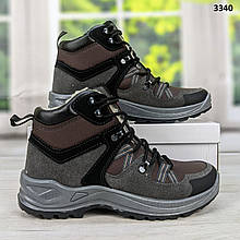 Черевики чоловічі зимові Paolla чорні з коричневим 42