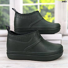 Калоші чоловічі піна з хутром зимові хакі Dago Style 3483