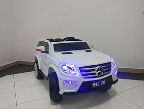 Дитяча машина на акумуляторі Just Drive ML-35. 2 мотори по 40 Вт, MP3, 6 км/год. Біла, фото 3