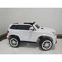 Дитяча машина на акумуляторі Just Drive ML-35. 2 мотори по 40 Вт, MP3, 6 км/год. Біла, фото 4