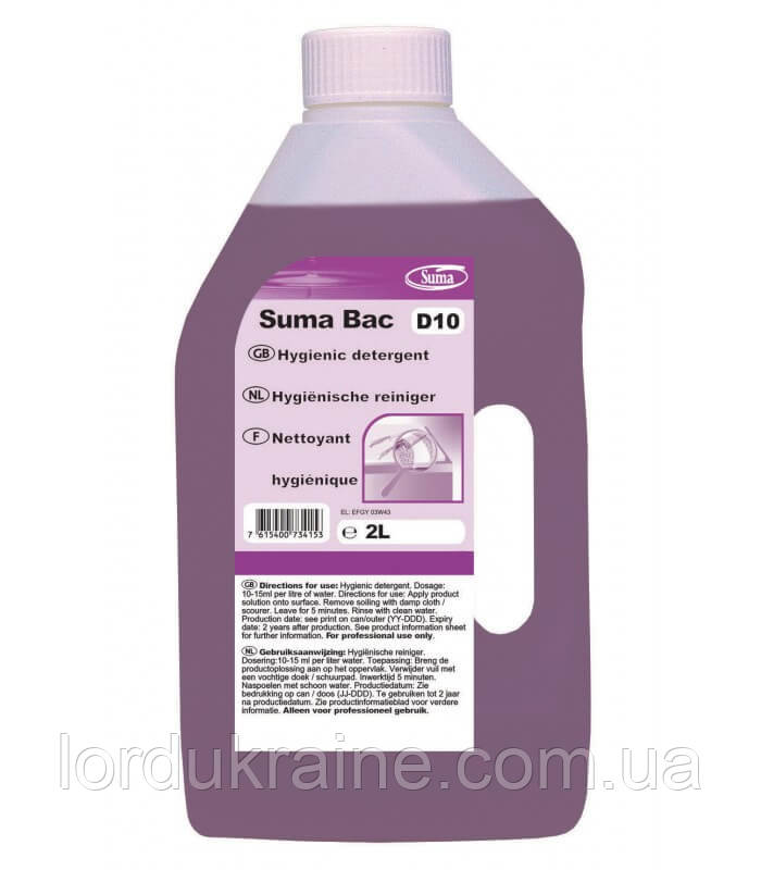 Моющее и дезинфицирующее средство Suma Bac D10 (2 л) - фото 1 - id-p4201204