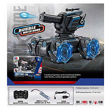 Танк всюдихід на колесах на радіокеруванні стріляємо орбізами 2800 A, 4WD, звук, світло