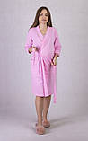 Утеплений комплект (нічна сорочка і халат) для вагітних і годуючих мам Розмір 42/44 Міла Tiana Рожевий, фото 2