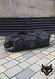 Тактична транспортна сумка/рюкзак 100літрів чорна, фото 9