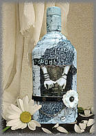 Декор бутылки с Вашим фото под заказ подарок на 8 марта