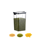 Диспенсер для круп сипких продуктів Прозорий герметичний органайзер, фото 2