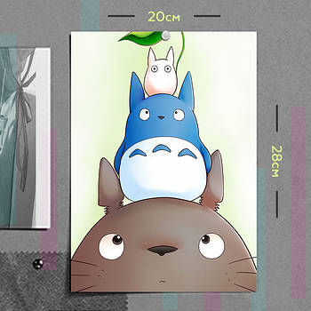 "Мій сусід Тоторо / My neighbor Totoro" плакат (постер) розміром А4 (20х28см)