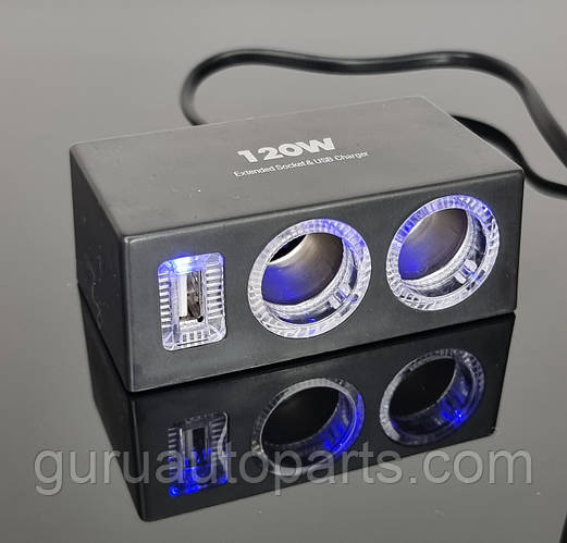 Переходник прикуриватель - клеммы, прикуриватель - крокодилы 70 см ...