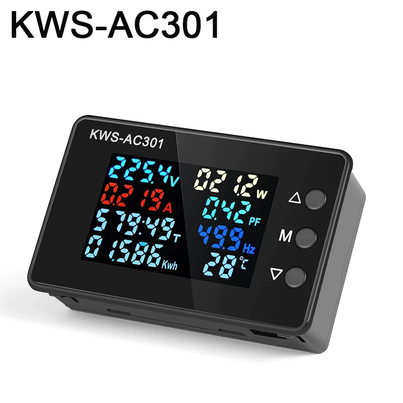Ватраметр Keweisi KWS-AC301 (Вимірювач, Напруга,Тока, Частоти) AC 50-300V 100А