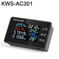 Ватраметр Keweisi KWS-AC301 (Вимірювач, Напруга,Тока, Частоти) AC 50-300V 20A