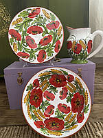 Гончарний посуд набір МАКИ