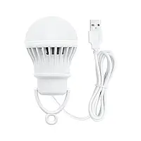 Светодиодная лампочка с проводом ЮСБ, 3 Вт 5V
