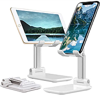 Універсальна підставка тримач для смартфонів Folding Desktop Phone Stand White