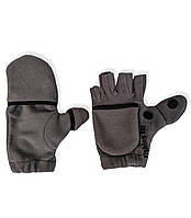 Рукавички Fishing ROI зимові флісові рибальські з клапаном (сірі) L