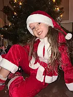 Маленький Санта Клаус костюм велюровый рост 116-152