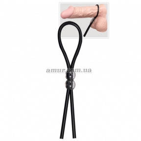 Лассо для пениса и мошонки силиконовое с двумя бусинами You2Toys (ID ...