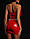 Плаття лаковане червоне Спокусниця Марго блискавка на всю довжину ззаду XSS, фото 2