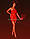 Плаття лаковане червоне Спокусниця Марго блискавка на всю довжину ззаду XSS, фото 4