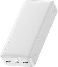 Зовнішній акумулятор (павербанк) Baseus Bipow Digital Display Powerbank 15 W 20000 mAh White (PPDML-J02), фото 4
