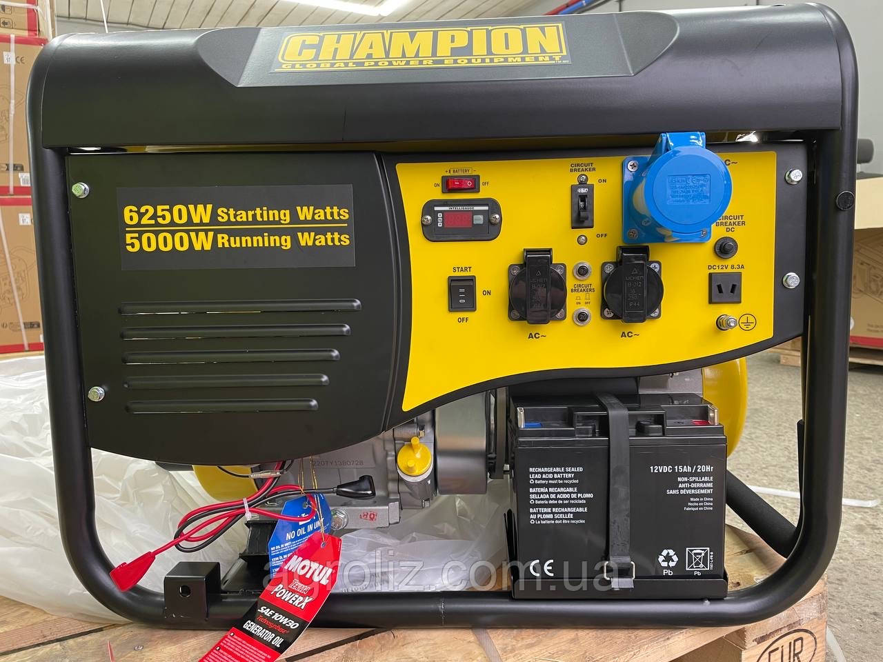 Генератор Champion CPG6500E2-EU 5.0kW 220V бензин, фото 1