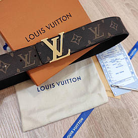 Ремінь Louis Vuitton шкіряний преміум класу в коробці