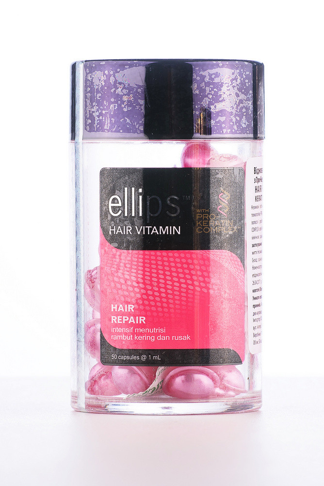 Вітаміни відновлення для волосся з прокератиновим комплексом Ellips Hair Repair 50 шт. по 1 мл, фото 1