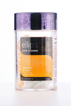 Вітаміни для волосся Ellips "Бездоганний шовк" з Про-Кератиновим Комплексом (50x1мл) вітамінний комплекс